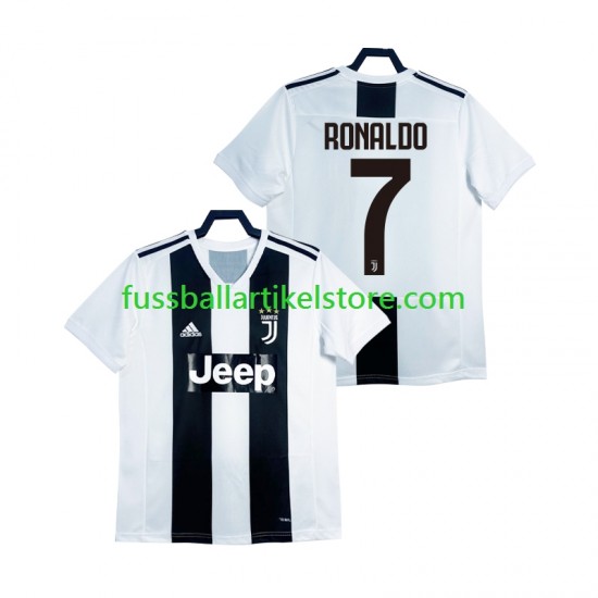 Juventus Turin Heimausrüstung Cristiano Ronaldo Retro 2018 2019 Herren Trikot S/S
