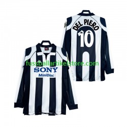Juventus Turin Heimausrüstung DEL PIERO 10 Retro 1997 1998 Herren Trikot L/S