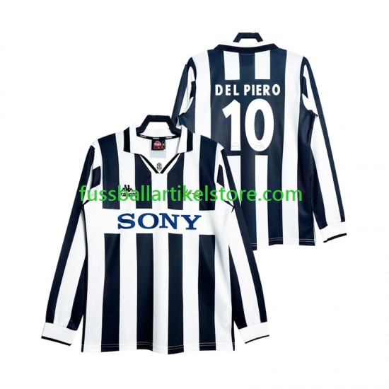 Juventus Turin Heimausrüstung DEL PIERO 10 Retro 1997 Herren Trikot L/S