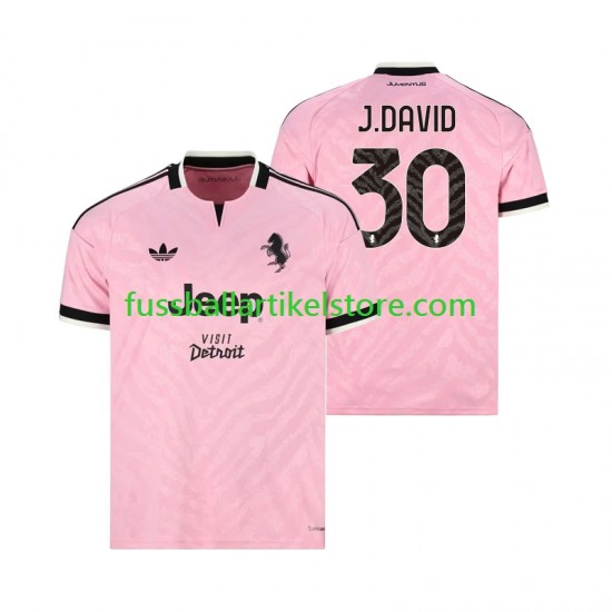 Juventus Turin Auswärtsausrüstung Jonathan David 30 2026-2027 Herren Trikot S/S