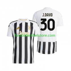 Juventus Turin Heimausrüstung Jonathan David 30 2026-2027 Herren Trikot S/S