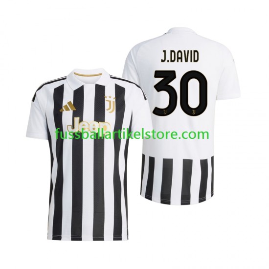 Juventus Turin Heimausrüstung Jonathan David 30 2026-2027 Herren Trikot S/S