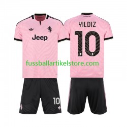 Juventus Turin Auswärtsausrüstung Kenan Yildiz 10 2026-2027 Kinder Set(Trikot und Hose) S/S