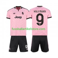 Juventus Turin Auswärtsausrüstung Randal Kolo Muani 9 2026-2027 Kinder Set(Trikot und Hose) S/S