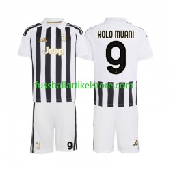 Juventus Turin Heimausrüstung Randal Kolo Muani 9 2026-2027 Kinder Set(Trikot und Hose) S/S