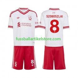 Liverpool Auswärtsausrüstung Dominik Szoboszlai 8 2026-2027 Kinder Set(Trikot und Hose) S/S