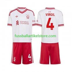 Liverpool Auswärtsausrüstung Virgil van Dijk 4 2026-2027 Kinder Set(Trikot und Hose) S/S