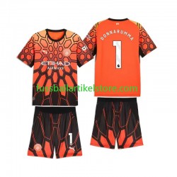 Manchester City Ausweichausrüstung Torwart Gianluigi Donnarumma 1 2026-2027 Kinder Set(Trikot und Hose) S/S