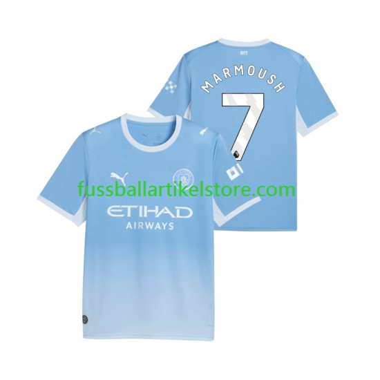 Manchester City Heimausrüstung Omar Marmoush 7 2026-2027 Herren Trikot S/S