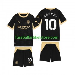 Manchester City Auswärtsausrüstung Rayan Cherki 10 2026-2027 Kinder Set(Trikot und Hose) S/S
