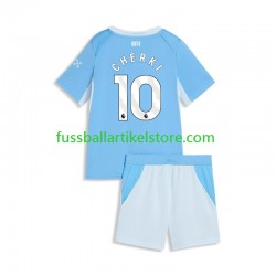 Manchester City Heimausrüstung Rayan Cherki 10 2026-2027 Kinder Set(Trikot und Hose) S/S