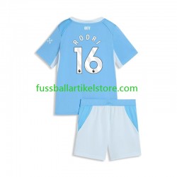 Manchester City Heimausrüstung Rodri 16 2026-2027 Kinder Set(Trikot und Hose) S/S