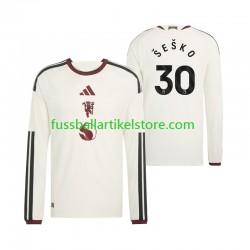 Manchester United Ausweichausrüstung Benjamin Sesko 30 2026-2027 Herren Trikot L/S