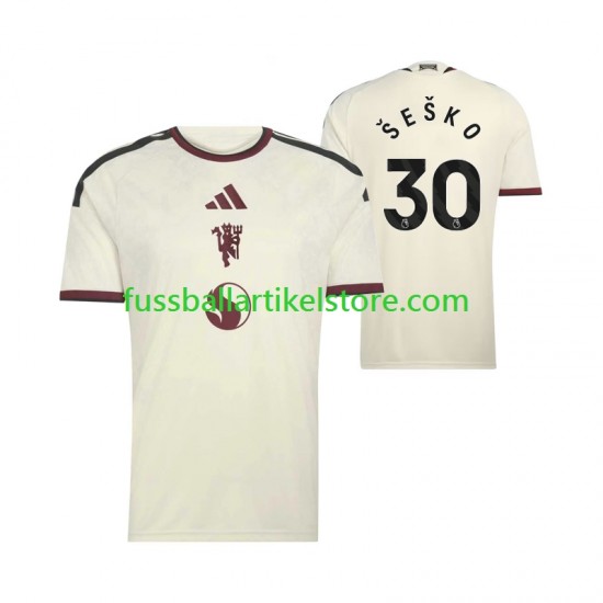 Manchester United Ausweichausrüstung Benjamin Sesko 30 2026-2027 Herren Trikot S/S