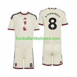Manchester United Ausweichausrüstung Bruno Fernandes 8 2026-2027 Kinder Set(Trikot und Hose) S/S