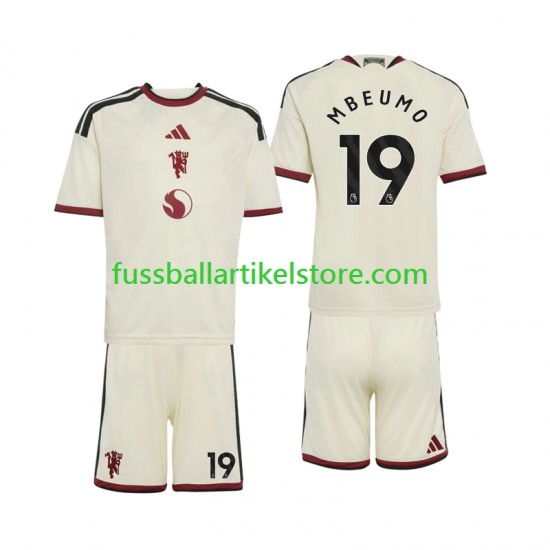 Manchester United Ausweichausrüstung Bryan Mbeumo 19 2026-2027 Kinder Set(Trikot und Hose) S/S