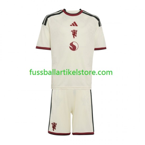 Manchester United Ausweichausrüstung 2026-2027 Kinder Set(Trikot und Hose) S/S