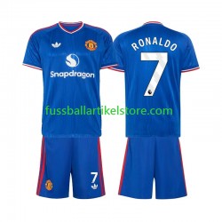 Manchester United Auswärtsausrüstung Cristiano Ronaldo 7 2026-2027 Kinder Set(Trikot und Hose) S/S