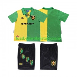 Manchester United Ausweichausrüstung Retro 1992 1994 Kinder Set(Trikot und Hose) S/S
