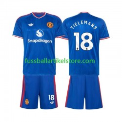 Manchester United Auswärtsausrüstung Youri Tielemans 18 2026-2027 Kinder Set(Trikot und Hose) S/S