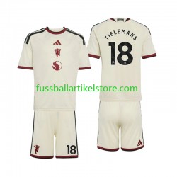 Manchester United Ausweichausrüstung Youri Tielemans 18 2026-2027 Kinder Set(Trikot und Hose) S/S
