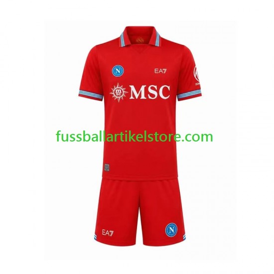 SSC Neapel Ausweichausrüstung 2026-2027 Kinder Set(Trikot und Hose) S/S