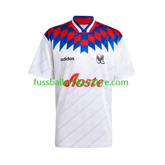 Olympique Lyon Heimausrüstung Retro 1995 1996 Herren Trikot S/S