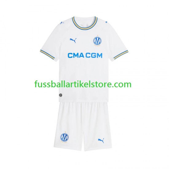 Olympique Marseille Heimausrüstung 2026-2027 Kinder Set(Trikot und Hose) S/S