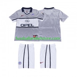Paris Saint-Germain Auswärtsausrüstung Retro 2000 2001 Kinder Set(Trikot und Hose) S/S