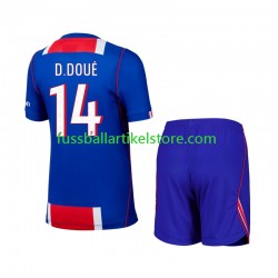 Paris Saint-Germain Heimausrüstung Desire Doue 14 2026-2027 Kinder Set(Trikot und Hose) S/S