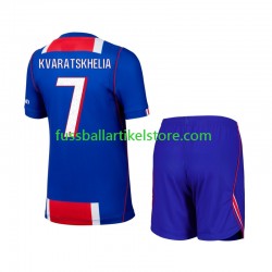 Paris Saint-Germain Heimausrüstung Khvicha Kvaratskhelia 7 2026-2027 Kinder Set(Trikot und Hose) S/S
