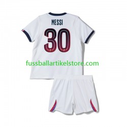 Paris Saint-Germain Auswärtsausrüstung Lionel Messi 30 2026-2027 Kinder Set(Trikot und Hose) S/S