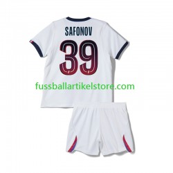 Paris Saint-Germain Auswärtsausrüstung Matvey Safonov 39 2026-2027 Kinder Set(Trikot und Hose) S/S