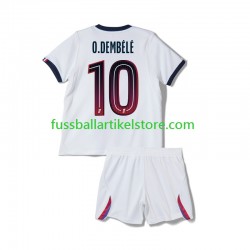 Paris Saint-Germain Auswärtsausrüstung Ousmane Dembele 10 2026-2027 Kinder Set(Trikot und Hose) S/S