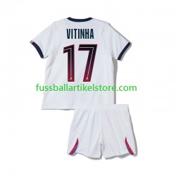 Paris Saint-Germain Auswärtsausrüstung Vitinha 17 2026-2027 Kinder Set(Trikot und Hose) S/S
