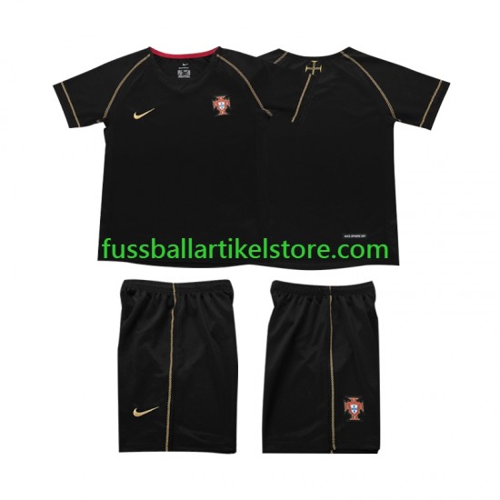 Portugal Auswärtsausrüstung Retro 2006 Kinder Set(Trikot und Hose) S/S