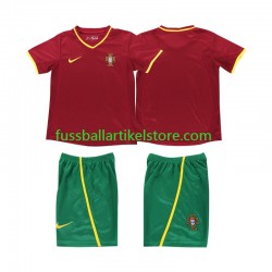 Portugal Heimausrüstung Retro 2002 Kinder Set(Trikot und Hose) S/S