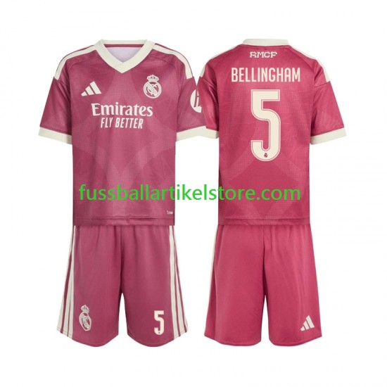 Real Madrid Ausweichausrüstung Jude Bellingham 5 2026-2027 Kinder Set(Trikot und Hose) S/S