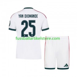 Real Madrid Heimausrüstung Yan Diomande 25 2026-2027 Kinder Set(Trikot und Hose) S/S