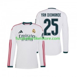 Real Madrid Heimausrüstung Yan Diomande 25 2026-2027 Herren Trikot L/S
