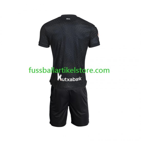 Real Sociedad Auswärtsausrüstung 2026-2027 Kinder Set(Trikot und Hose) S/S