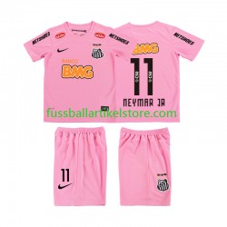 Viertesausrüstung Santos Neymar JR 11 Retro 2012 2013 Kinder Set(Trikot und Hose) S/S