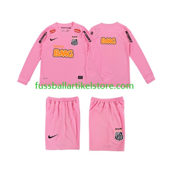 Viertesausrüstung Santos Retro 2012 2013 Kinder Set(Trikot und Hose) L/S