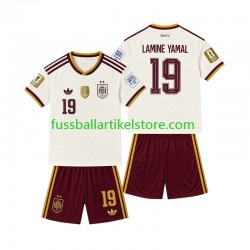 Spanien Auswärtsausrüstung 2-star Lamine Yamal 19 2026-2027 Kinder Set(Trikot und Hose) S/S