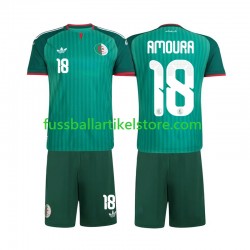 Algerien Auswärtsausrüstung Mohamed Amoura 18 2026 Kinder Set(Trikot und Hose) S/S