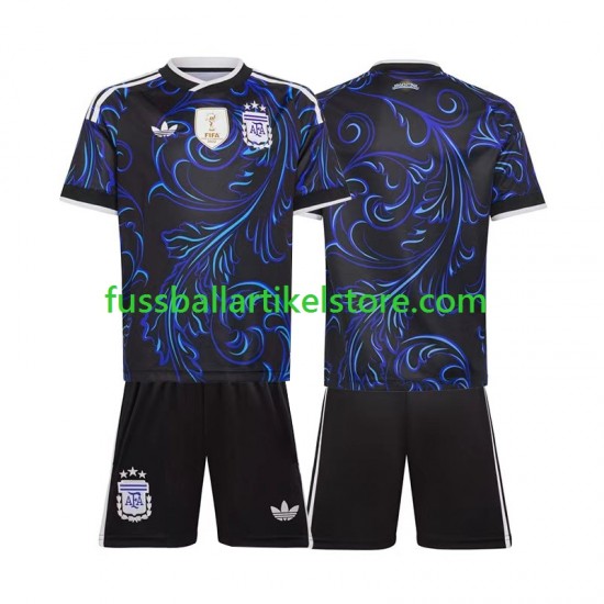 Argentinien Auswärtsausrüstung World Cup 2026 Kinder Set(Trikot und Hose) S/S