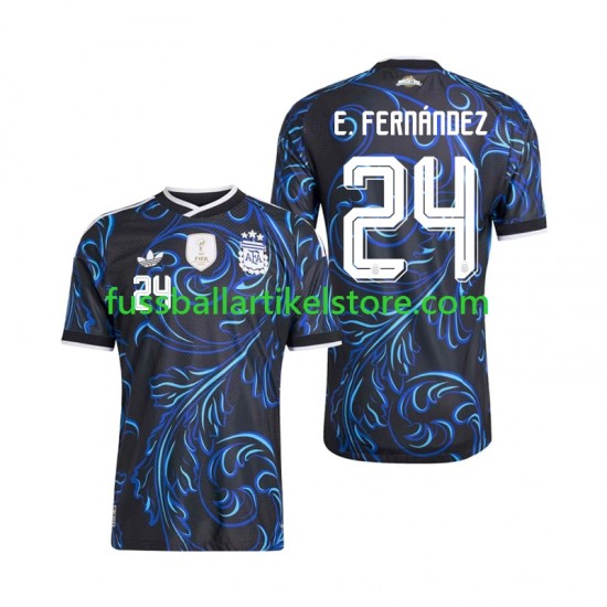 Argentinien Auswärtsausrüstung Enzo Fernandez 24 World Cup 2026 Herren Trikot S/S