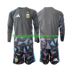 Argentinien Heimausrüstung Torwart World Cup 2026 Kinder Set(Trikot und Hose) L/S