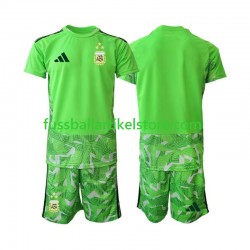 Argentinien Ausweichausrüstung Torwart World Cup 2026 Kinder Set(Trikot und Hose) S/S
