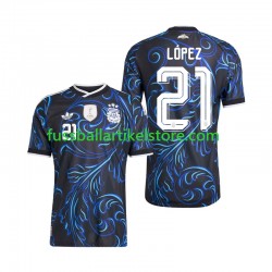 Argentinien Auswärtsausrüstung Jose Manuel Lopez 21 World Cup 2026 Herren Trikot S/S
